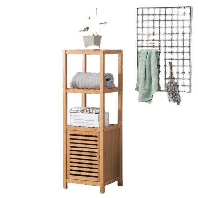 Bathroom Shelves Bamboo Toilet Storage Cabinet Storage Rack Floor Combination Corner Rack