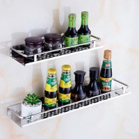 Wall-mounted non-porous kitchen storage rack toilet bathroom rack bathroom wall rack